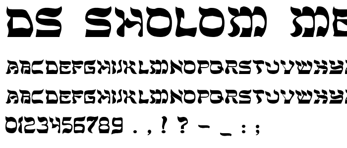 DS Sholom Medium font